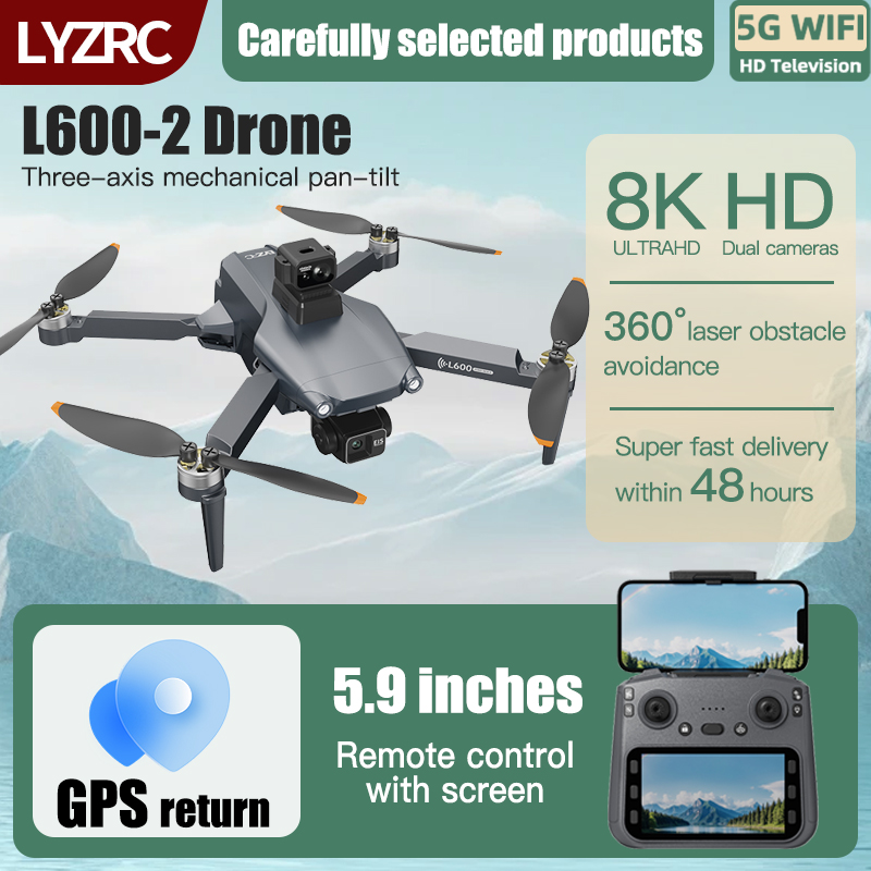 LYZRC L600-2 MAX GPS Drone 3-A - Drone Multispectral 评论和价格