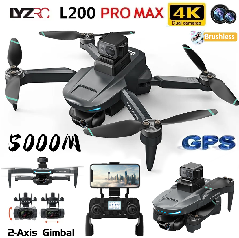 L200 Pro MAX GPS Drone 4K Prof - Drone Multispectral 评论和价格