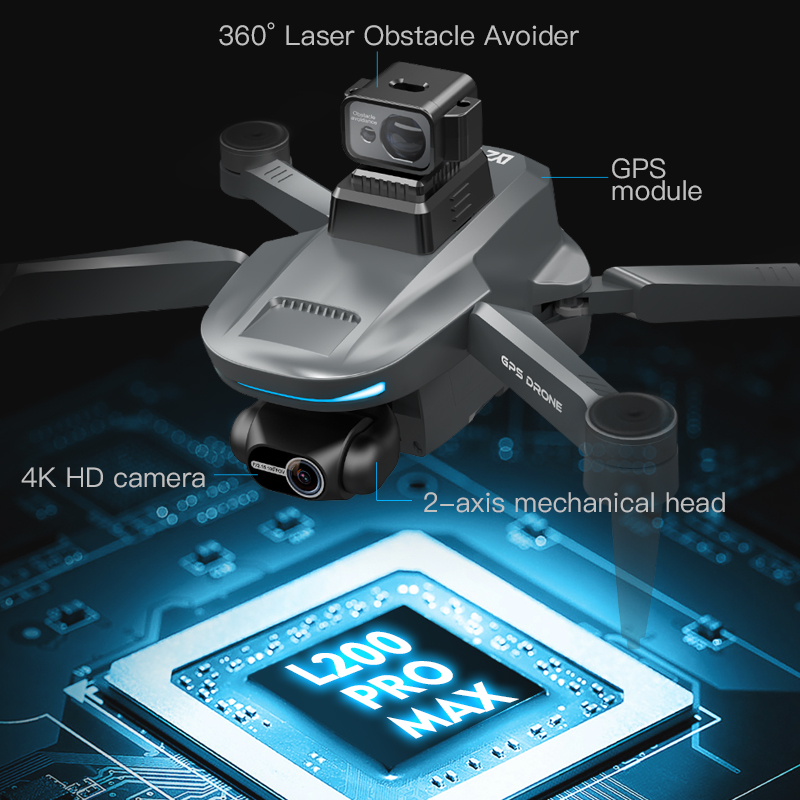 L200 Pro MAX GPS Drone 4K Prof - Drone Multispectral 评论和价格